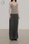 SWAYING V-neck knitted camisole series SW-SW22AW1T03-LV Green PS63